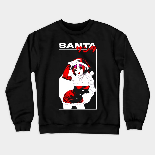 Kawaii Santa Crewneck Sweatshirt by WahomeV